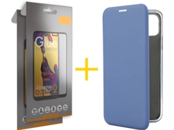 Capa e Película Apple iPhone 11 Pro Max SKYHE Flip Cover 0440 Azul