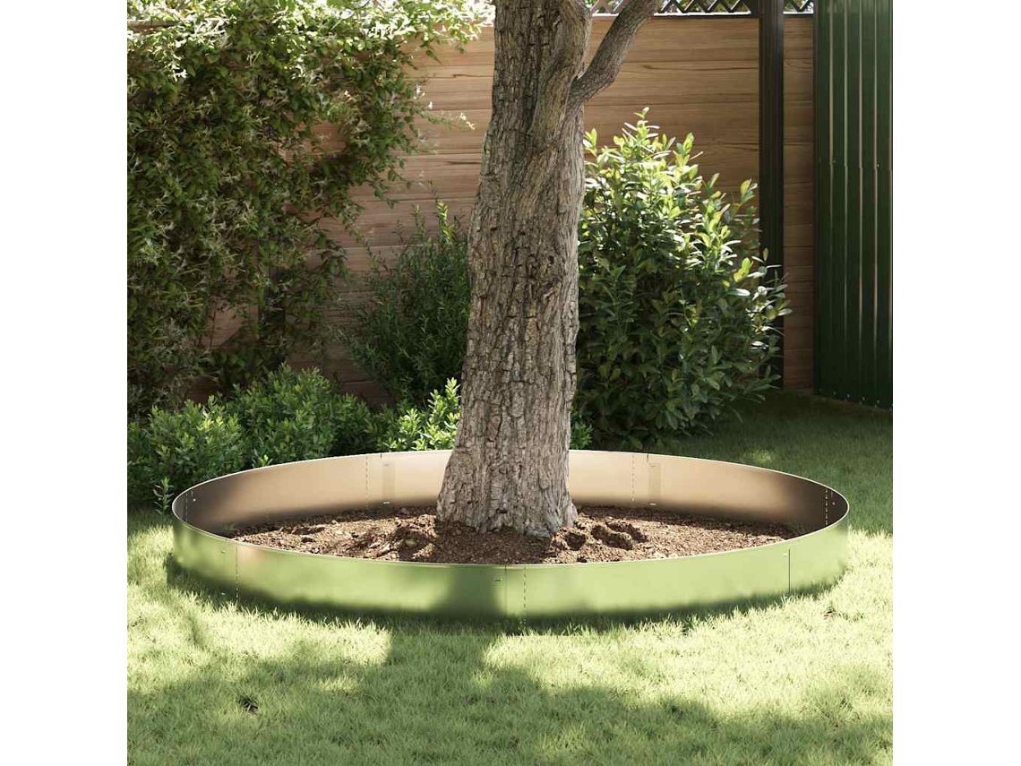 Vidaxl Delimitadores De Relvado 30 Unid. 100 X 25 X 0,07 Cm Prateado