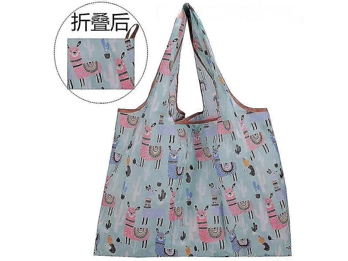Sacola De Compras Grande Reutilizável, Bolsa Feminina De Ombro Com Bolso, Suporta Até 22,7 Kg (50 Lb), Dobrável, Ecológica E Lavável.