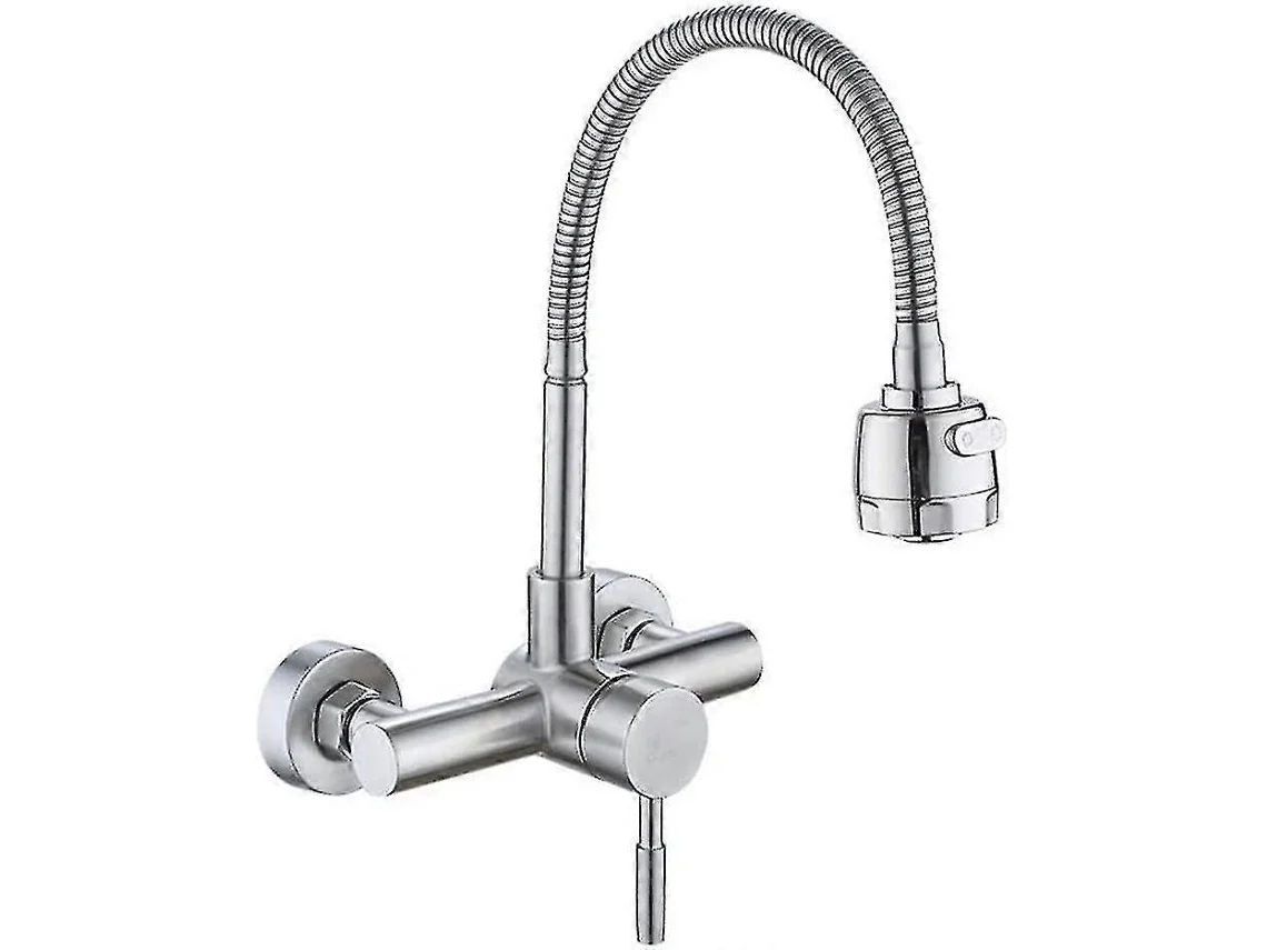 Torneira de cozinha embutida em aço inox 304 com rotação de 360° JORTMRD