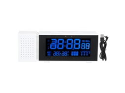 Rebe-reloj Despertador Digital Multifuncional Con Luz Nocturna Y Sensor Humano 5v Para Hogar (blanc Ts-p30-wh)