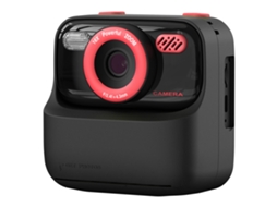 Câmera Mini Infantil LAXISCREED Impressão Instantânea 32GB Preto Vermelho