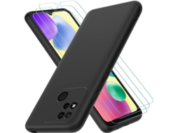 Capa Proteção Antichoque Revestimento Compatibilidade Para Xiaomi Redmi 10c/xiaomi Poco C40 Hongwe. Textura Macia Preto