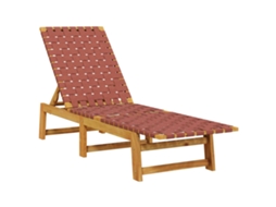 Sun Lounger, Sun Loungers Vidaxl Vermelho Madeira De Acácia (n/a)