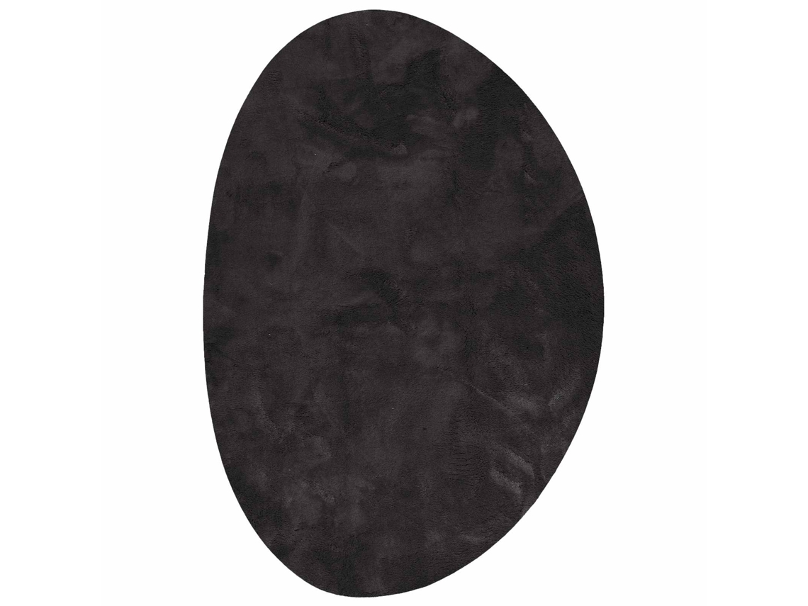 Conjunto 1 Carpete Para Casa Vidaxl Preto Poliéster (140 X 200 Cm)