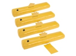 Conjunto De Barreiras De Água Contra Inundações Em Pvc Reforçado 122x25x17cm Tekmaquinas