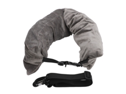 Almohada Cervical Viajera Rellenables Para Equipaje Extra Color Gris