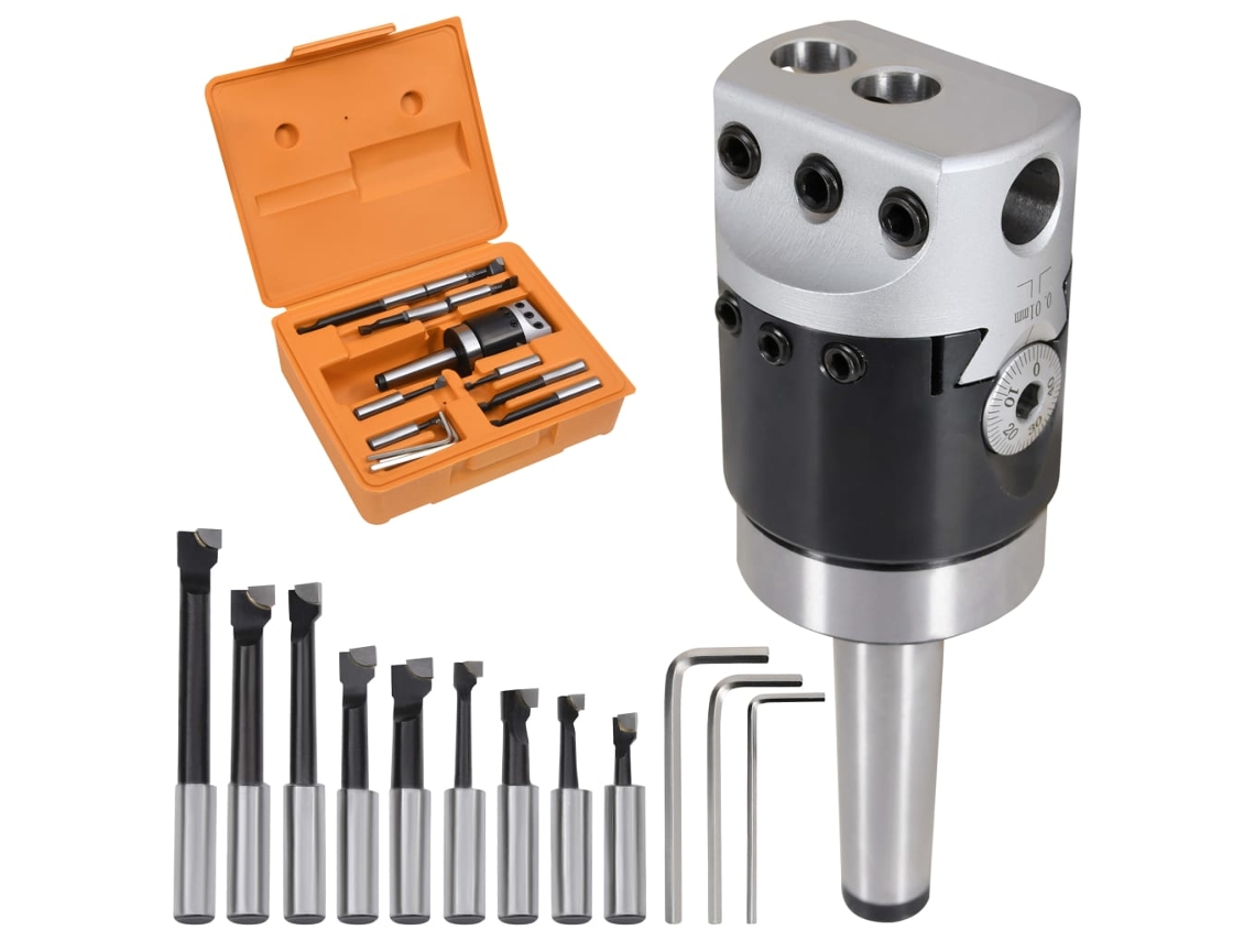Vidaxl Conj. Ferramentas De Mandrilar 15 Pcs Cabeça De 50 Mm F1-12 Mt2-m10
