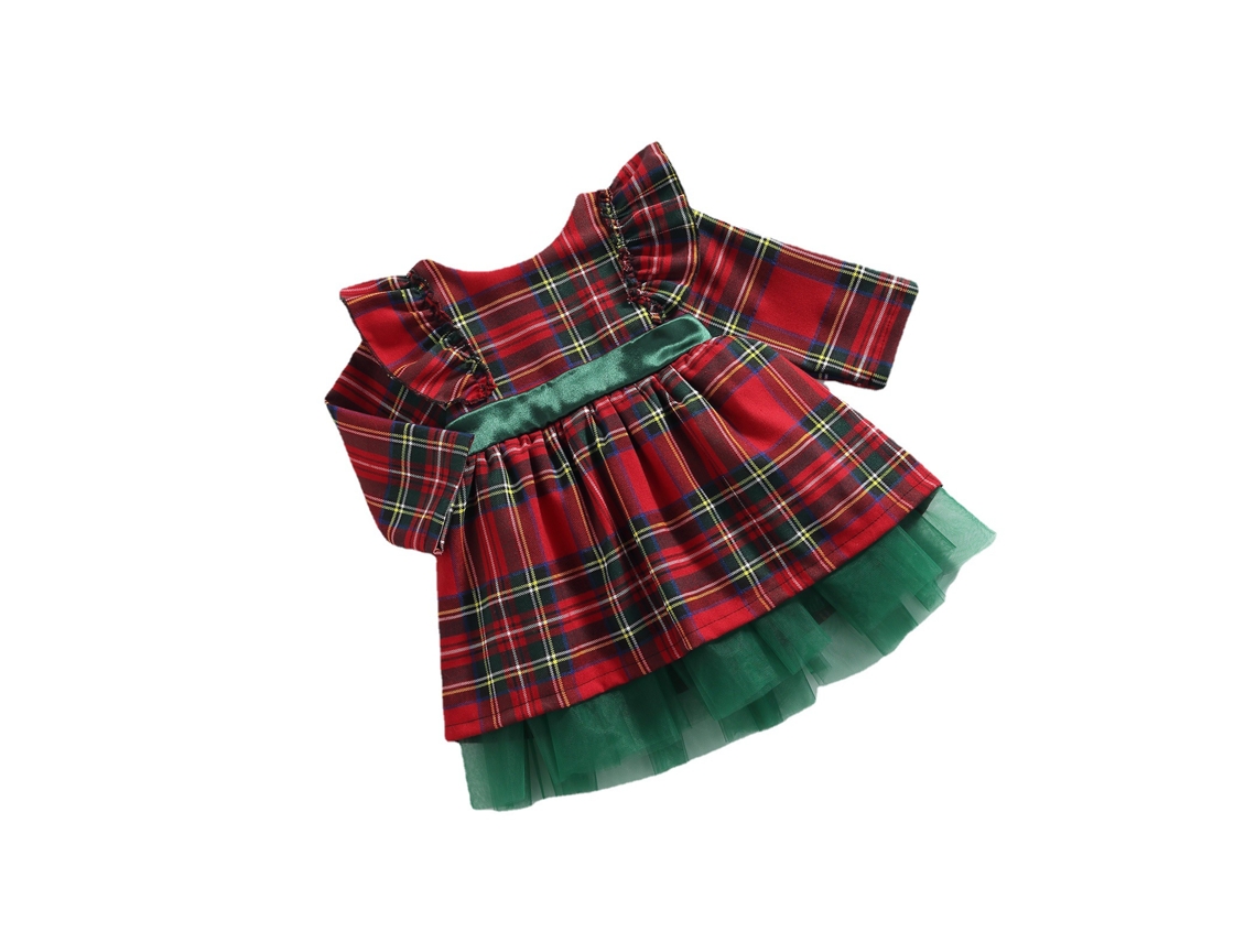 Roupa de Natal Macacão Manga Comprida 100Cm