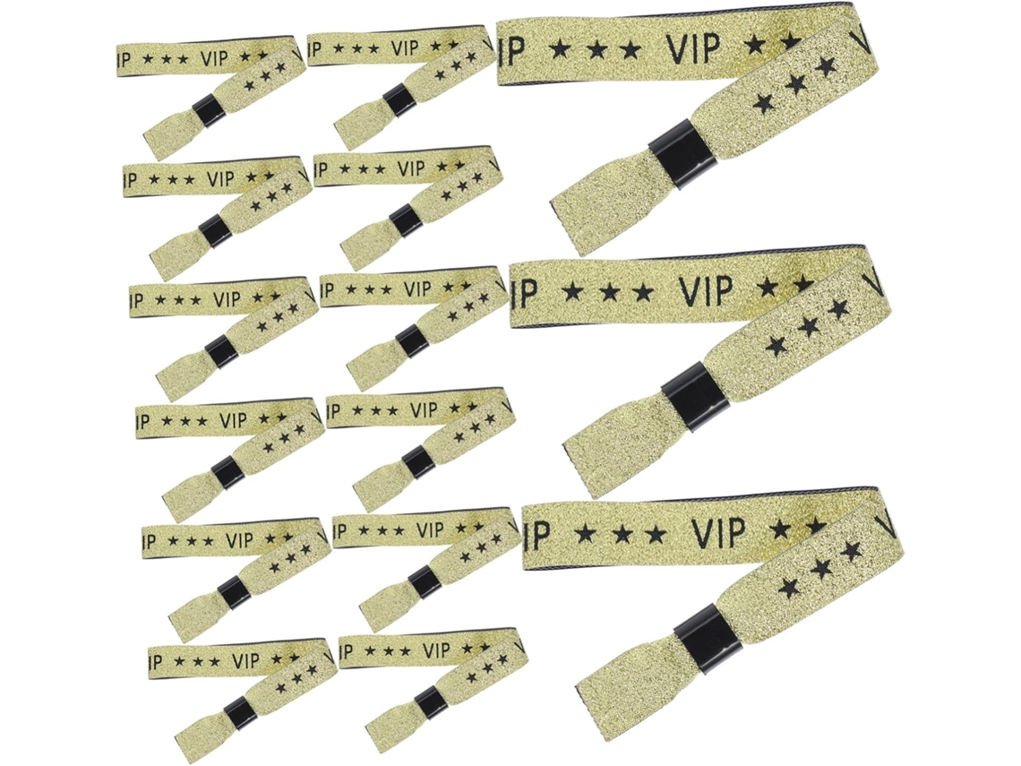 20 Pulseiras VIP Duplas para Festas, Pulseiras Descartáveis para Eventos, Casamentos, Shows e Festivais, Identificação