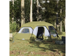 Vidaxl Tenda Familiar 9 Pessoas Libertação Rápida Impermeável Verde