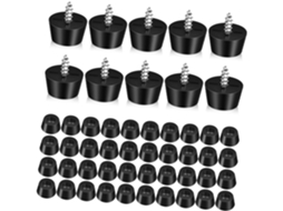 Conjunto De 100 Almofadas Borracha Para Móveis Com Absorção Impacto E Parafusos, Amortecedores De Vibração Para Pisos