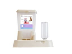 Distribuidor Automático De Comida Seca E Água Para Gato/cachorro, Dispensador De Água Para Comida Seca Para Cachorro (branco)*
