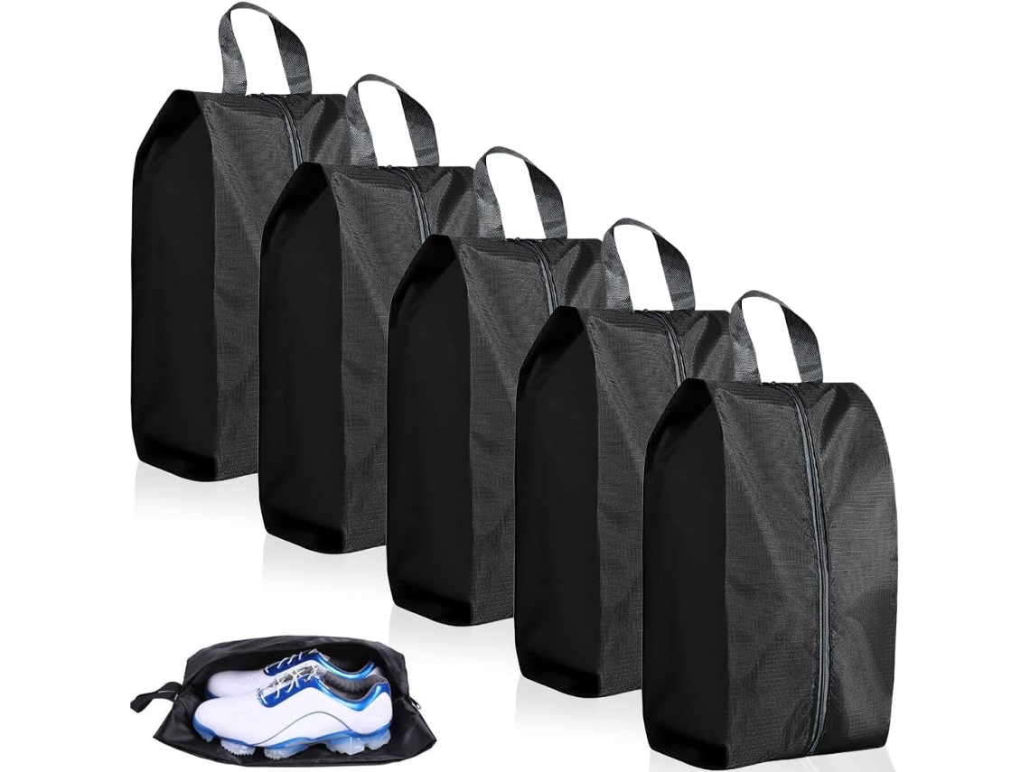 Conjunto De 5 Peças De Bolsas Para Sapatos De Viagem, Capas Portáteis À Prova D'água E Poeira