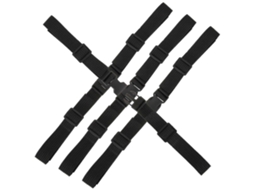 Lurelia Bolsa Bagagem, Resistente, Conjunto 50 Peças, Preto, 32,50x2,00x0,50cm, 12,77x0,79x0,20 Pol