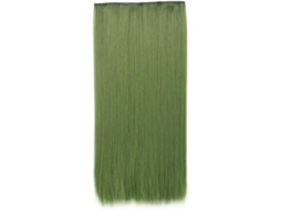 Aplique de Cabelo Coque Feito de Cabelo Sintético Longo e Liso em uma Única Peça, com 5 Presilhas. SFUSHOS