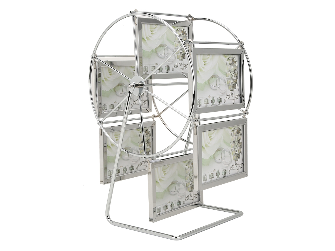 Quadro de Fotos de Metal Rotativo 360° para 5x3.5in S/MARCA