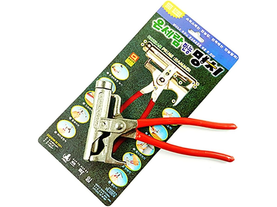 Martelo universal multifuncional 10 em 1, com grampo integrado aço carbono para galvanoplastia + ferramenta cm | S/MARCA