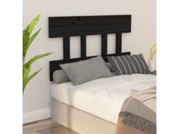 Cabecero 78,5x3x81 cm Pino Macizo Negro