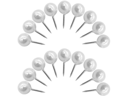 Tachinhas redondas ideais para fixar recados e fotos, feitas de plástico e metal, transparentes, pacote com 100 unidades.