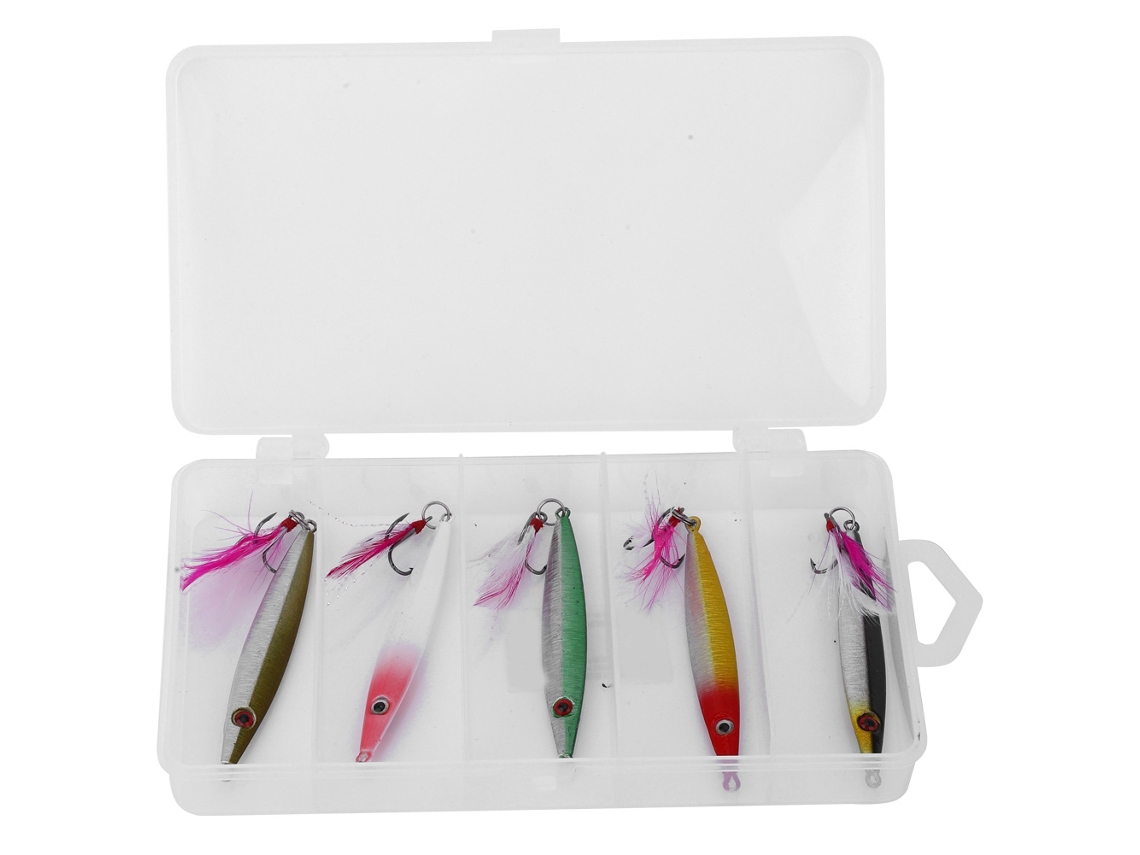 Iron Plate Lure Set (long Casting Fast Sinking, Bionic Fish Luring) 20g Shore Casting Spoon Lead Fish Artificial Bait For Spanish Mackerel And Bass