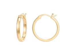 2026 aros de Oro Ligeros de Plata 925 Bañados En Oro 14k para Mujer, Diámetro 19mm