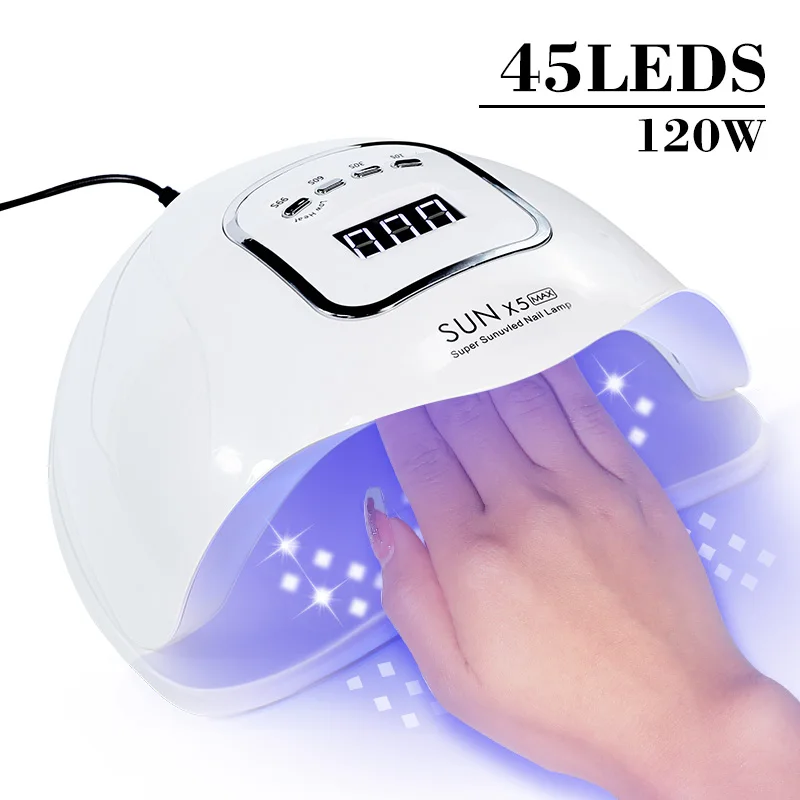 Secador De Unhas Com Lâmpada Uv Eld De Alta Potência Para Manicure, Com Sensor Automático E Equipamento Inteligente Para Salão De Beleza