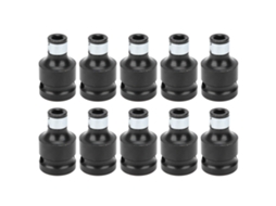 10 Peças Adaptador De Plugue De Cabeça Quadrada 1/2 Polegada Para Ponta Hexagonal 1/4 Polegada Conector De Conversão Para Ferramentas Elétricas
