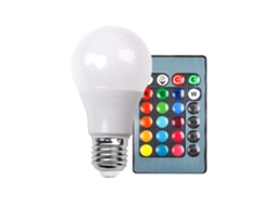 Lâmpada Led RGB 10W com Controle Remoto IR