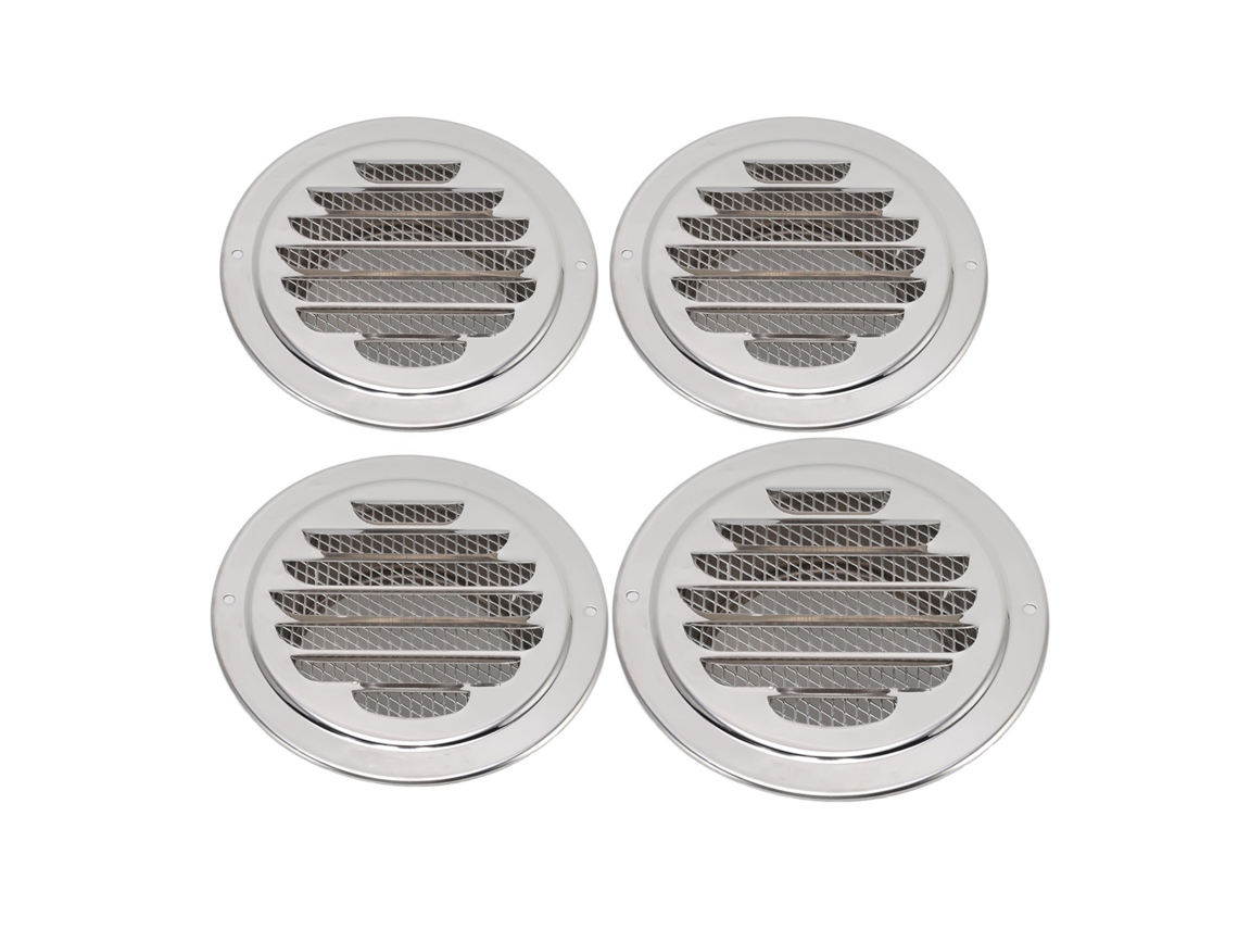 Grade de Canela Inox 304 Redonda 100mm Cozinha Banheiro