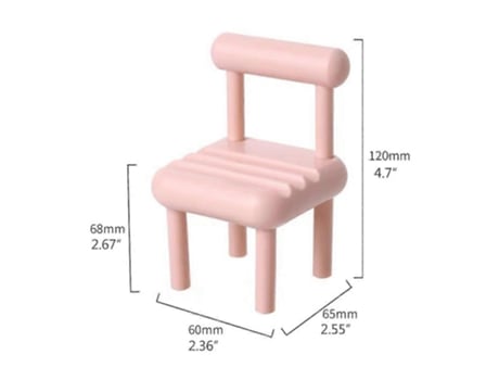 Suporte Para Celular Em Formato De Cadeira Mini Ajustável Para Decoração De Mesa