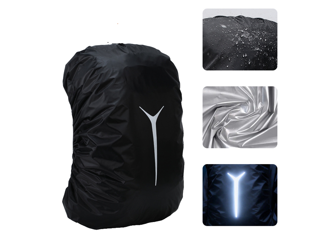 Capa De Chuva Impermeável Tamanho Xl (70l) Para Mochila – Capa Resistente, Refletora E Robusta Para Mochilas De Caminhada.