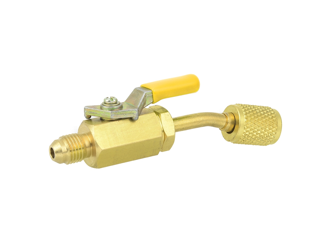 Válvula De Bloqueio Manual Em Brass Laxiscreed 1/4" Para Sistemas De Refrigeração