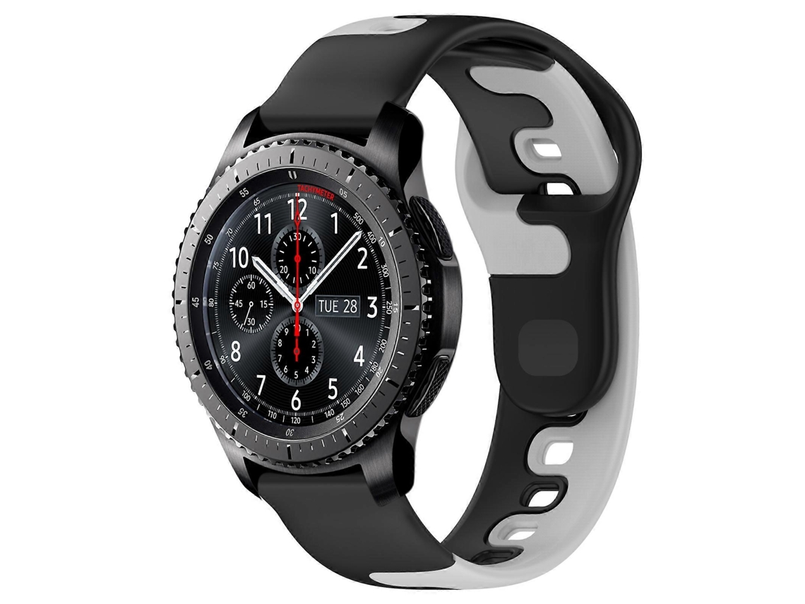 Pulseira De Silicone Bicolor De 22 Mm