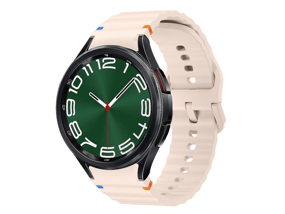 Pulseira De Silicone Com Costura Em Padrão De Ondas