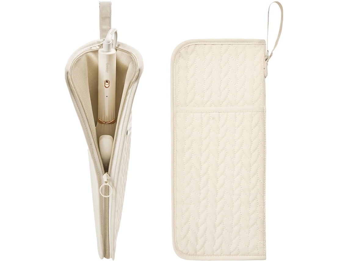 Bolsa Para Prancha De Cabelo Com Proteção Térmica Com Fecho Bege Elysve