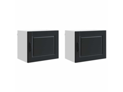 Conjunto de 2 armários de cozinha com Prateleira marrom 50x31x40 cm MAISON EXCLUSIVE