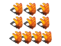 Pacote com 10 camadas de plástico resistente para botões de interruptor basculante.
