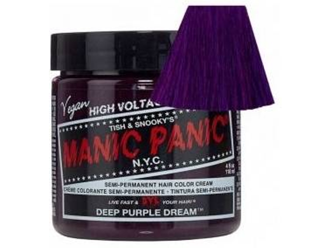 Creme de Coloração Semi-Permanente MANIC PANIC Deep Purple Dream (118 ml)