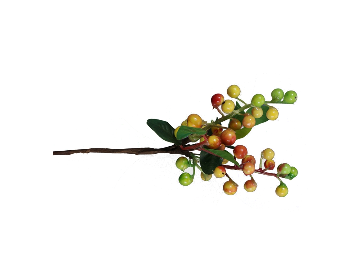 Arranjo De Flores Natalino Com Frutas Decorativas