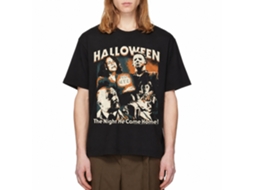 Rockinstone Halloween Movie Five Photo Collage Black Adult T-shirt Size:xxxl