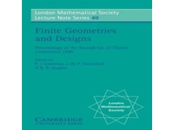 Livro Finite Geometries and Designs Proceedings of the Second Isle of Thorns Conference 1980 de J W P Hirschfeld (Inglês)