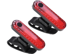 Luz Traseira Usb Para Bicicleta, 2 Unidades, À Prova D'água,