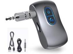 Receptor Bluetooth Entrada Auxiliar 5.0 Sem Fio De 3,5 Mm