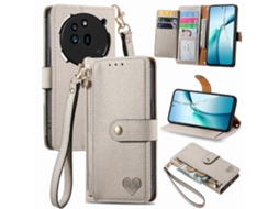 Capa De Couro Para Celular Com Cordão E Zíper Love