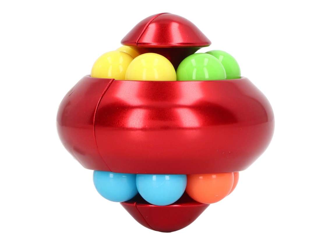 Primerox brinquedo de Quebra cabeça de Bola Giratória para Adultos e Adolescentes Alívio de Estresse Vermelho