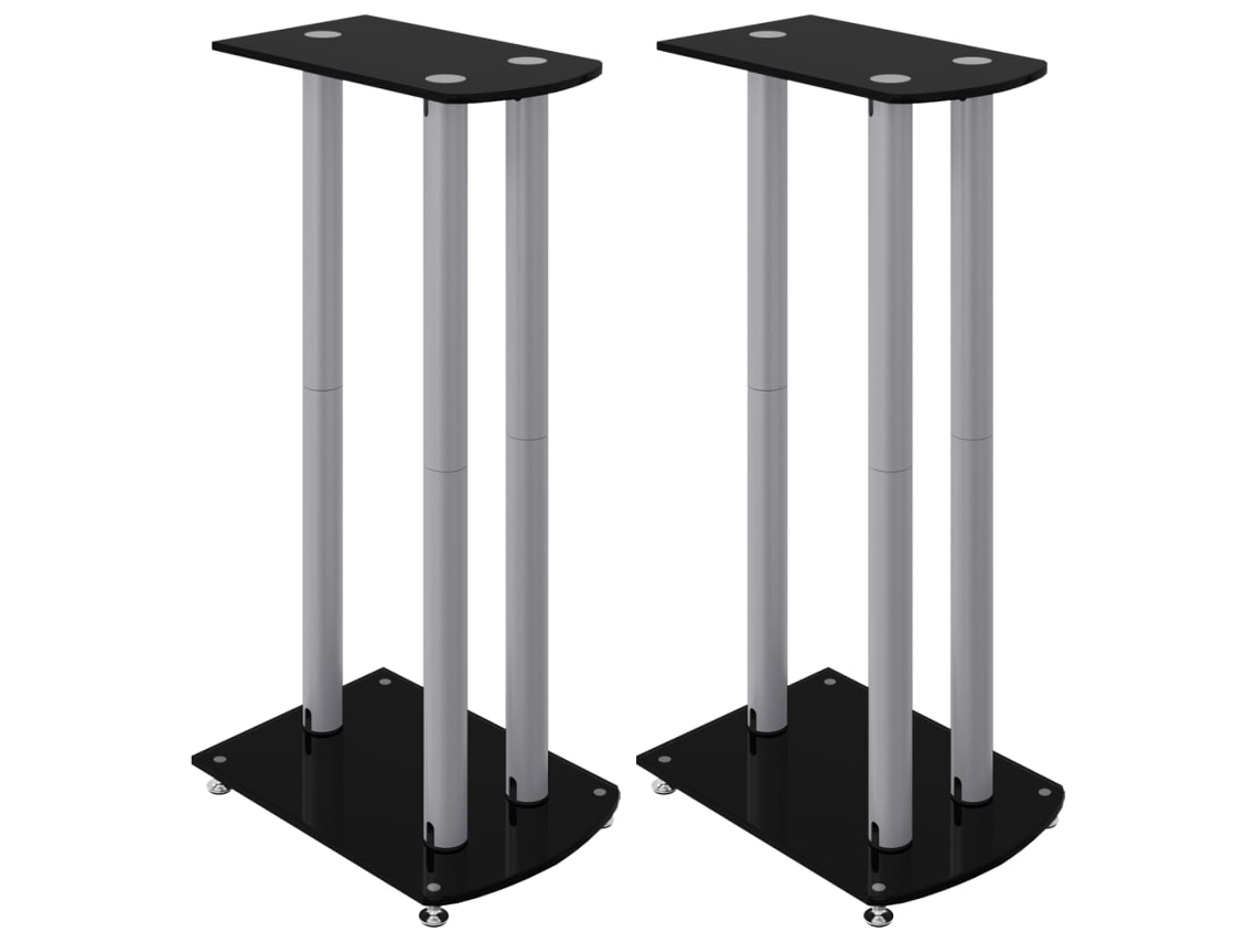 Speaker Stand, Speaker Stands Vidaxl Preto Alumínio (n/a)