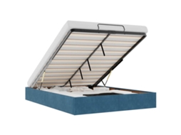 Ottoman Bed, Ottoman Beds Vidaxl Azul Veludo (140 X 190 Cm)