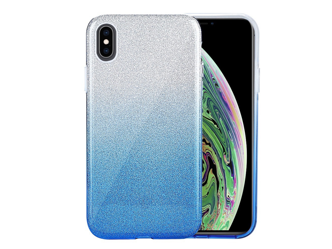 Capa Protetora Série Gradiente Deslumbrante Capa Protetora para Iphone Xs Max (azul) EOOCOO (antichoque Gradiente)