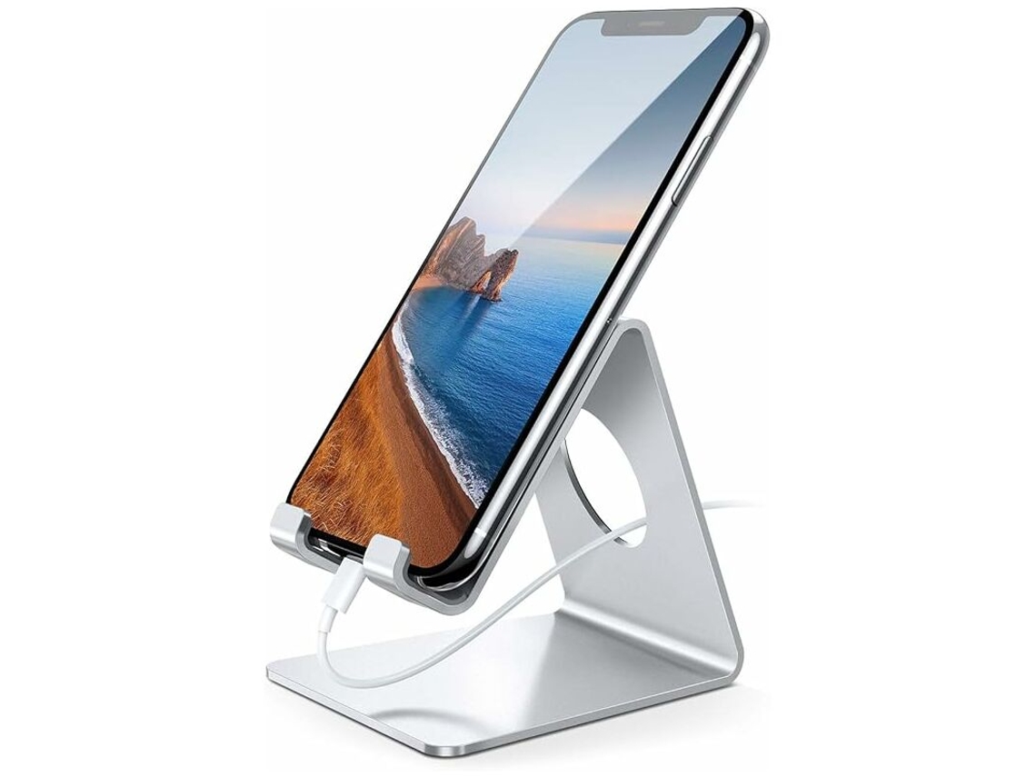 Suporte Para Celular, Suporte Para Celular - Suporte Para Celular, Mesa, Smartphone - Prateado